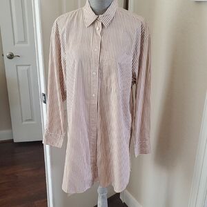 Gap Button Up Tunic Blouse